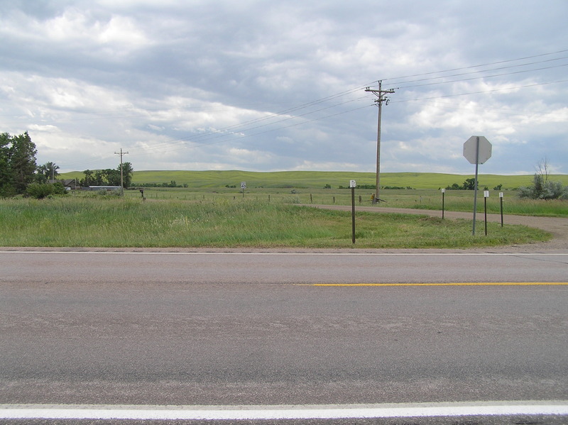 View to the south from the confluence.