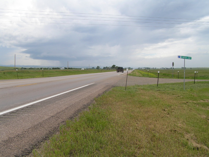 View to the west from the confluence point.