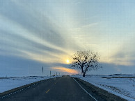 #10: Closest highway to the confluence point looking west.