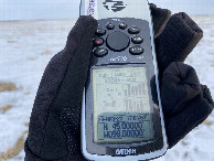 #6: GPS reading at the confluence point. 