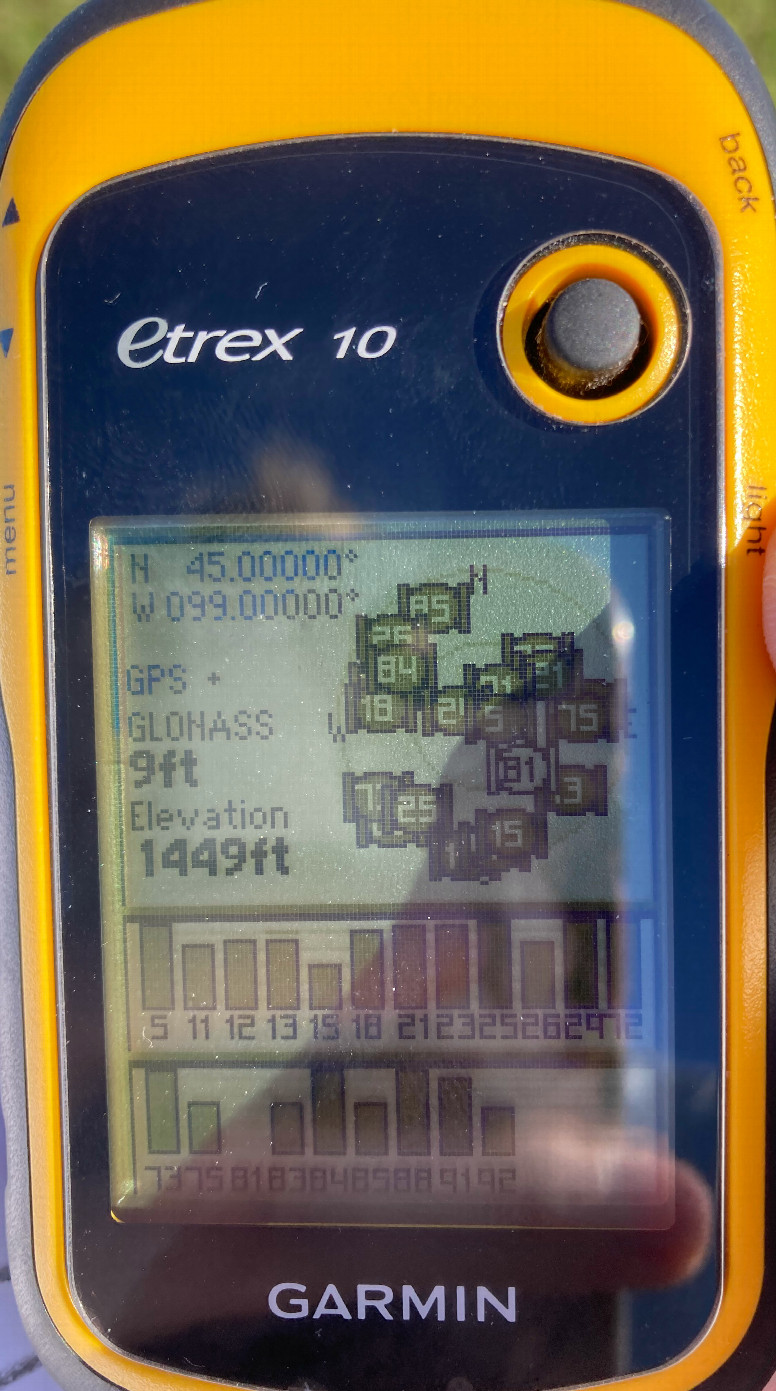 Zeroes on the GPS!