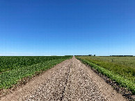 #7: Looking north from my parking spot, 140 meters west of 99°W