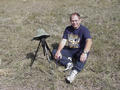 #6: Larry Simonson, the brains of the outfit, resting at the site.