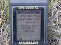 #2: The GPS reading at the site.