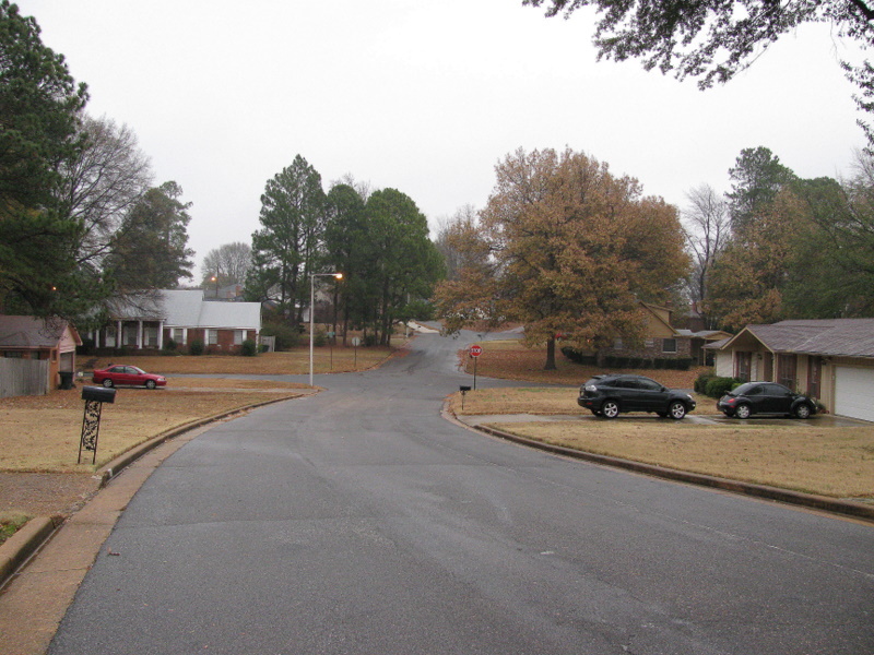 Looking North along La Strada Street