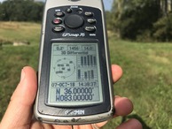 #2: GPS reading at the confluence.