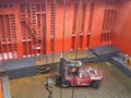#5: Steel slabs stowed in one of the ship's cargo holds