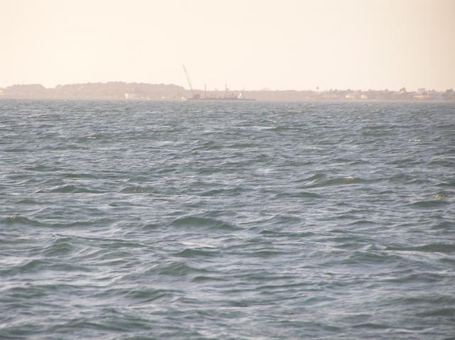 Zoomed view to the northwest, toward Rockport, from the confluence.