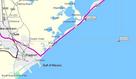 #2: GPS route on Garmin MapSource map