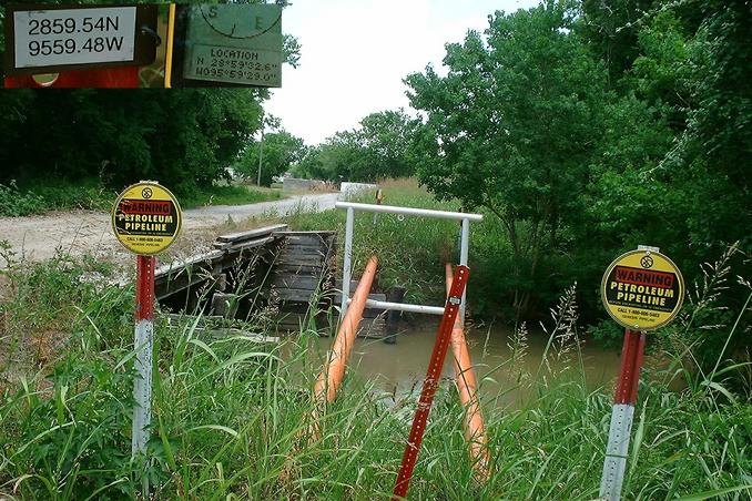 The pipeline through the Ashcraft ranch