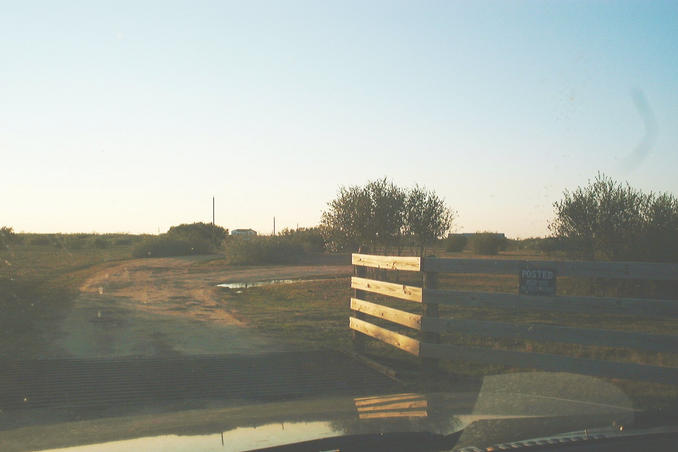 The gate with the No Tresspassing sign