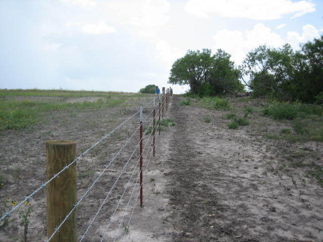 Second fence with Joe in the distance