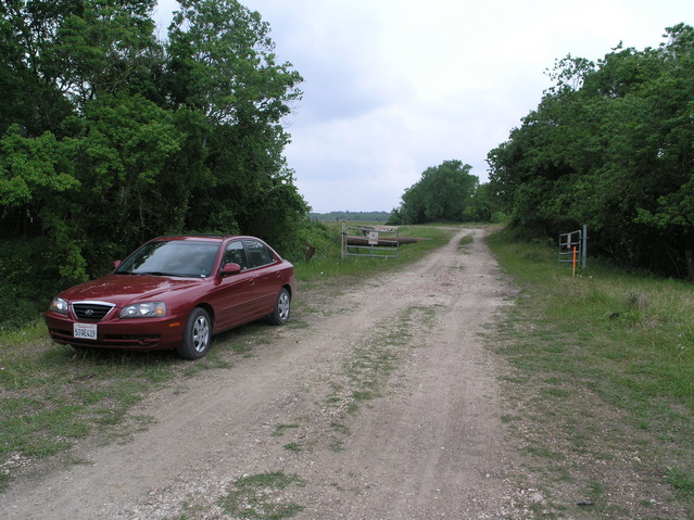 Parking the car at the end of route 6042