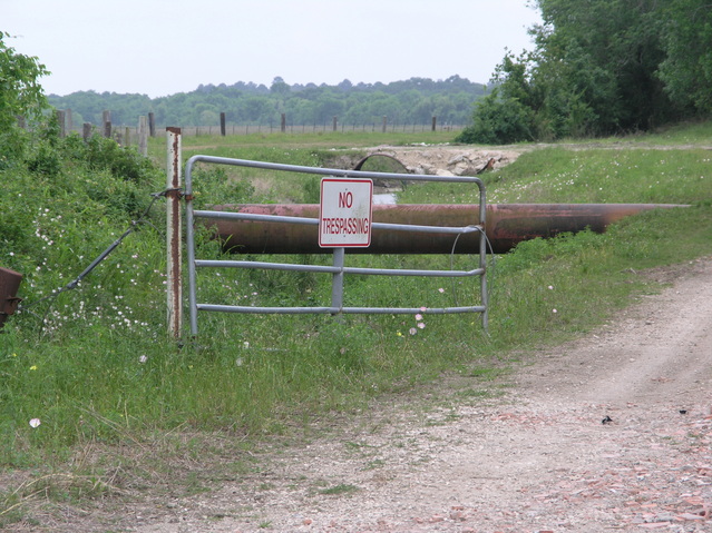 The first gate was posted, but open