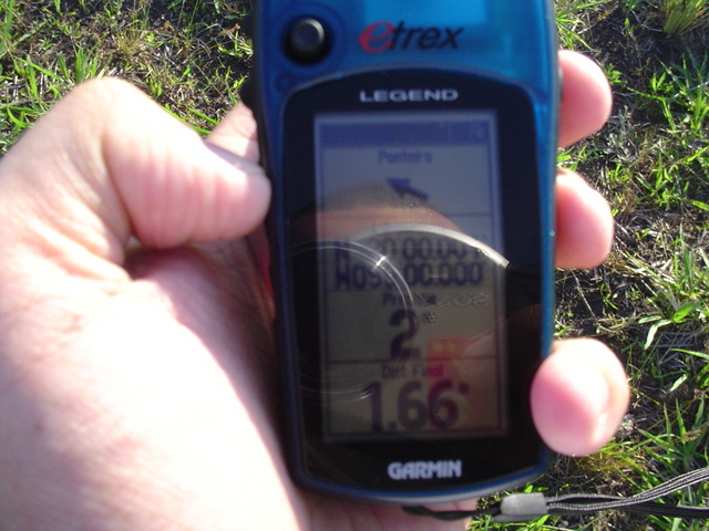 GPS Display (not good because of the sunlight)