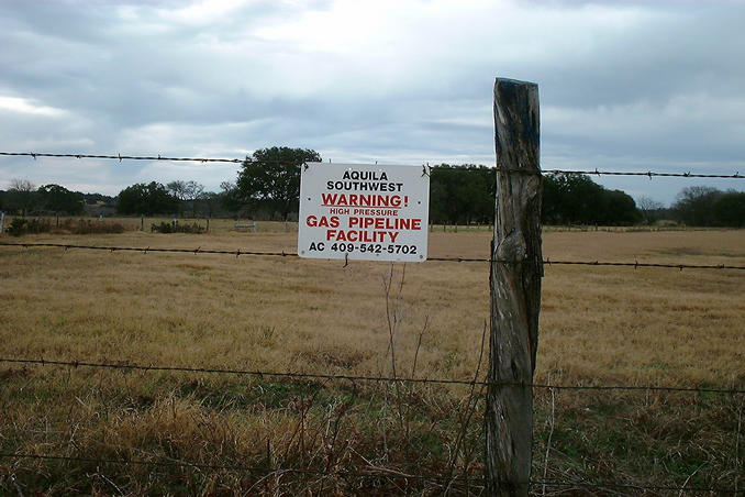 Looking towards confluence; gas country