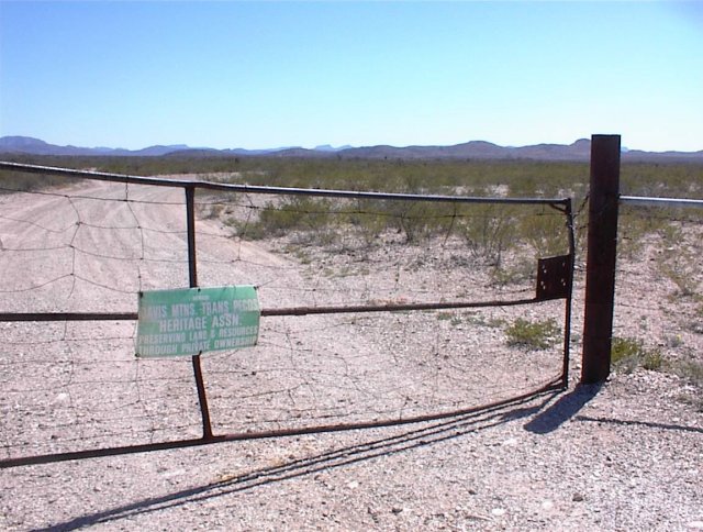 Access road at U.S. 380; confluence is 10 miles beyond