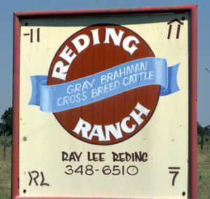 #1: Sign at ranch entry, ca. 150 feet SE of the confluence