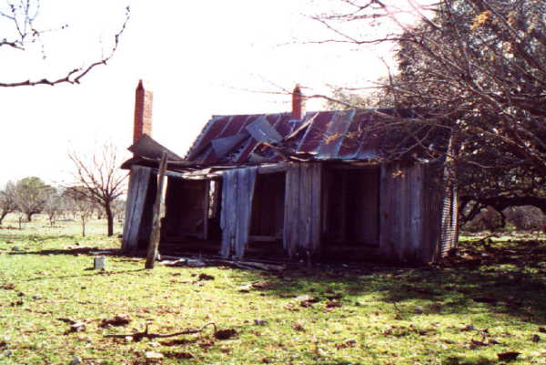 Abandoned ranch house