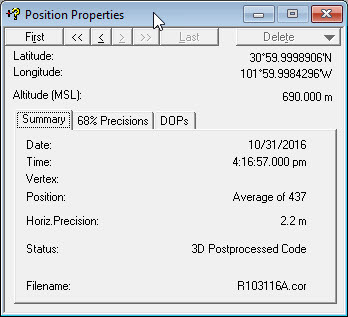 Pathfinder Office processed position