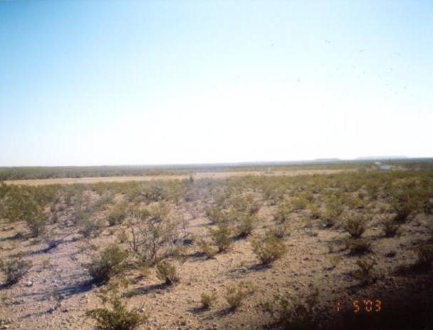 Looking east from 31N 103W