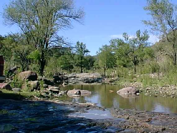 We passed a stream along the way