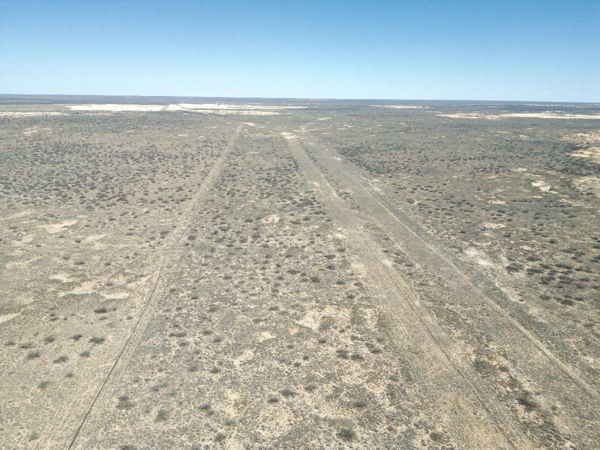 View East, from 120m above the point