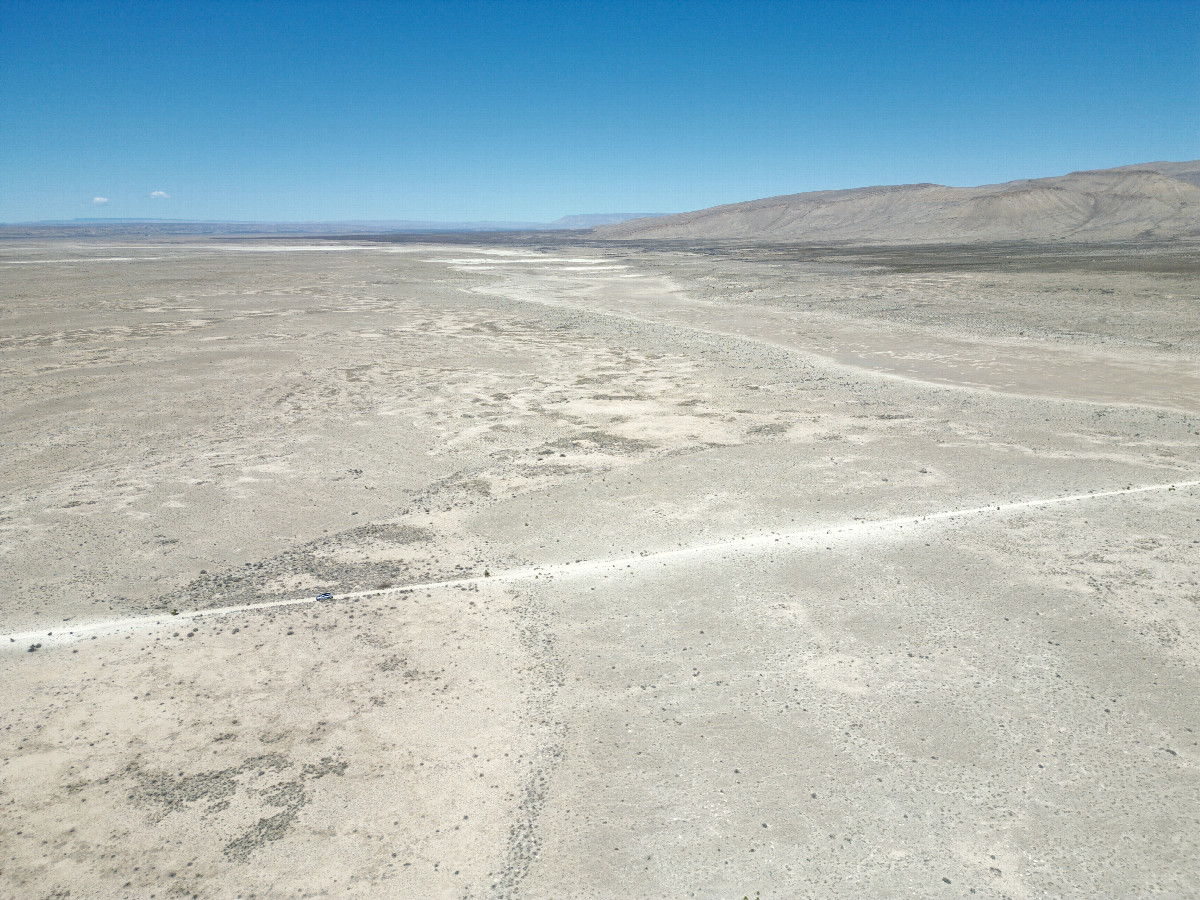 View North (into New Mexico) from a height of 120m