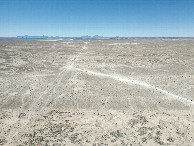 #11: View West (along the Texas-New Mexico state line, along the dirt road that I used to reach this point) from a height of 120m