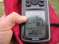 #3: GPS reading at the confluence of 33 North 97 West.