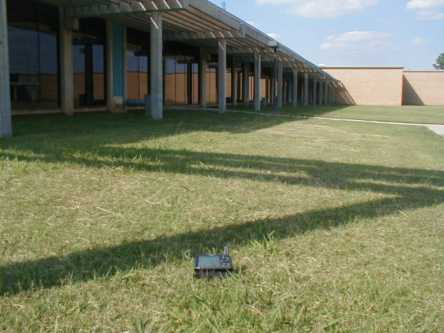 view north with Garmin Streetpilot marking the spot