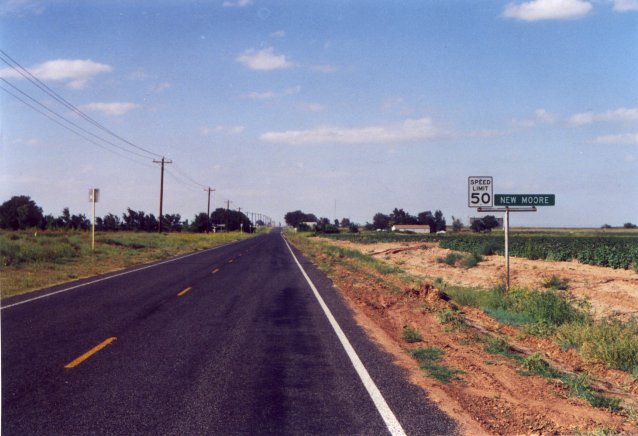 The town of New Moore, Texas.