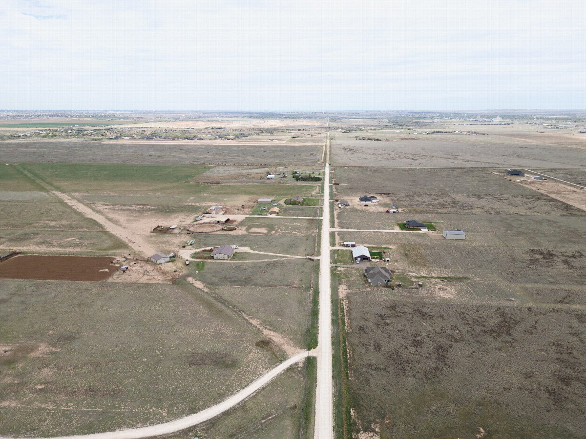 View East, from 120m above the point