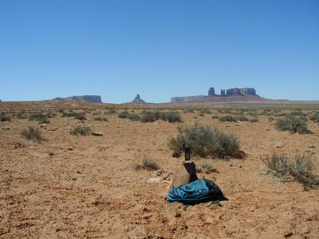 View to south from low hill/USGS Monument