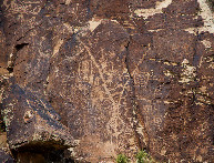 #12: Ancient petroglyphs in the nearby Parowan Gap