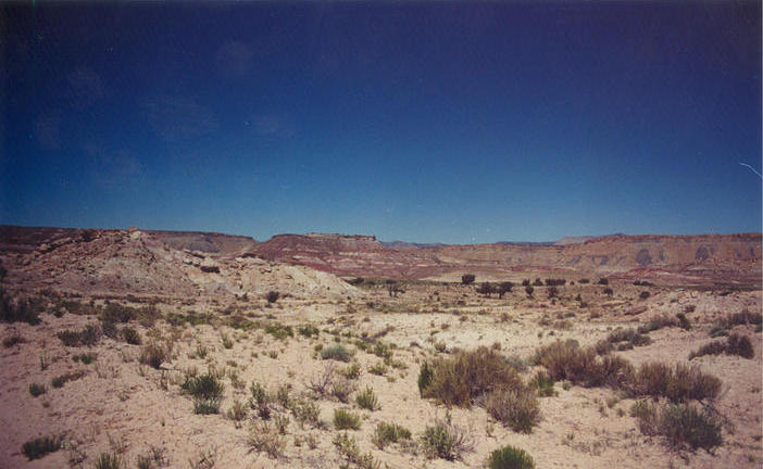 Looking northeast up Dry Wash from DWTI70 Rd.