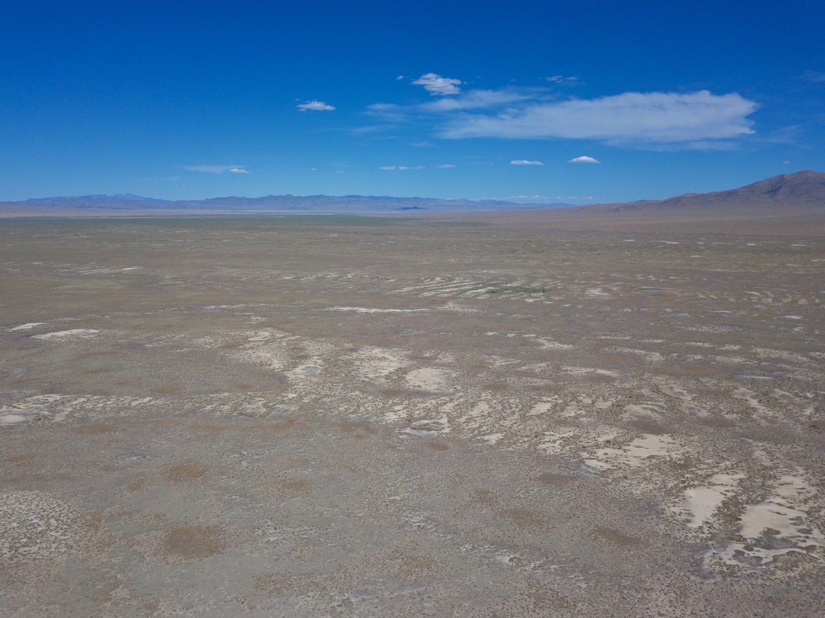 View East, from 120m above the point