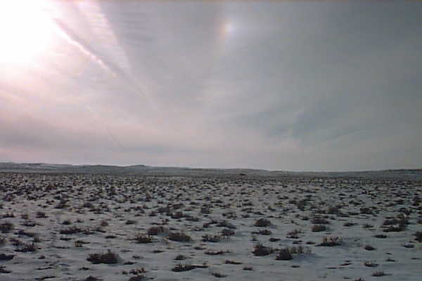 Looking West towards my vehicle.