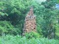 #9: Nearest sign of humans to confluence--abandoned chimney 150 meters south of confluence.