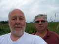 #8: Dave (DCP Canadian Coordinator) and Ron (45N 73W Landowner) at the confluence