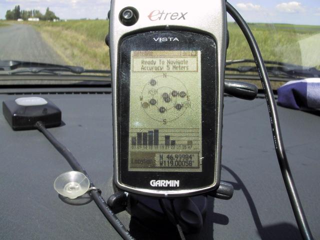 Garmin GPS screen