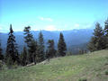 #4: View to west from confluence, Mount Rainier in center