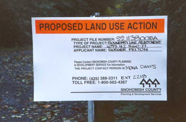 A legal notice implies a boundary dispute near the confluence.