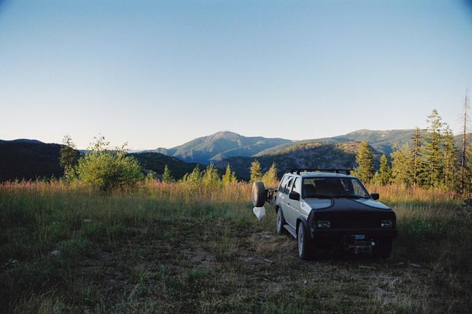 camp spot near upper edge of clearcut