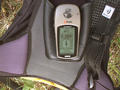 #3: Close up of GPS, reading 44 feet from confluence