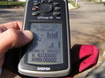 #2: GPS reading at the confluence site.