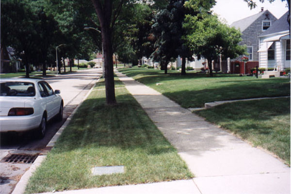 View looking Southwest on Dreyer Place.