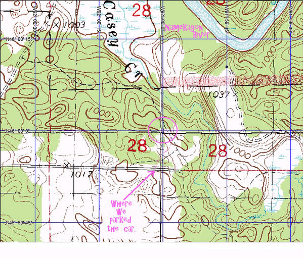 Map of the hike.