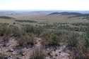 #3: View to the east from 3 meters to the east of the confluence, standing on the rock shelf.