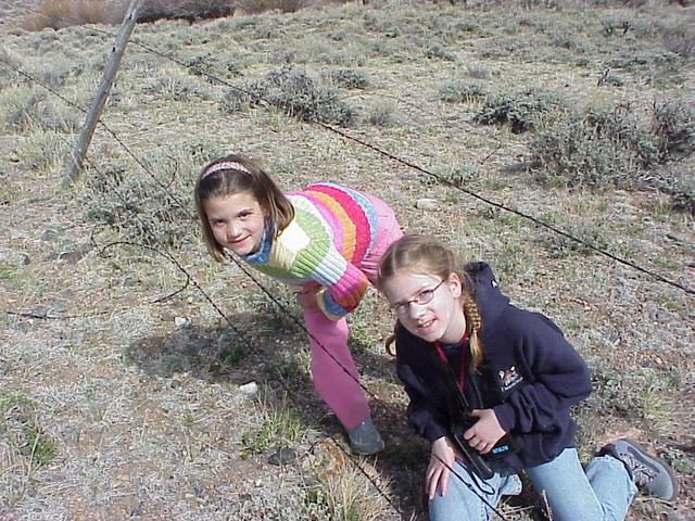 Their heads are in Wyoming, and their feet are in Colorado!